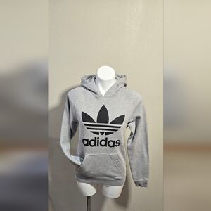 Adidas Gray Hoodie with Black Logo